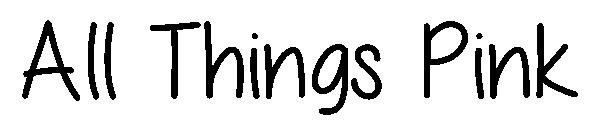 All Things Pink字体