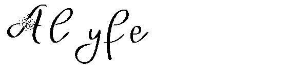 Alyfe字体