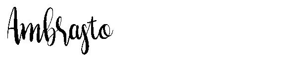 Ambrasto字体