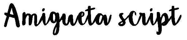 Amigueta script字体