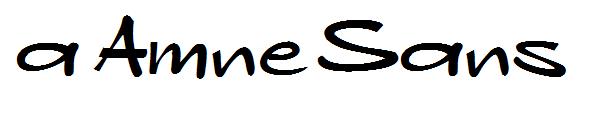 a Amne Sans字体