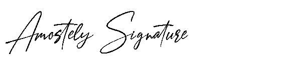Amostely Signature字体