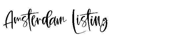 Amsterdam Listing字体