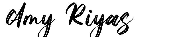 Amy Riyas字体