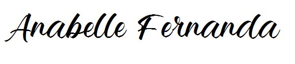 Anabelle Fernanda字体