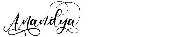 Anandya字体
