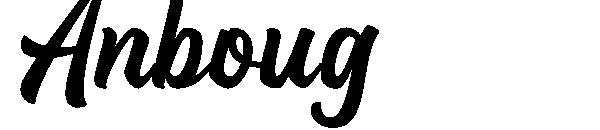 Anboug字体