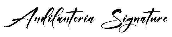 Andilanteria Signature字体