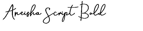 Aneisha Script Bold字体
