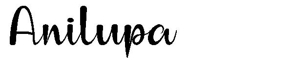Anilupa字体