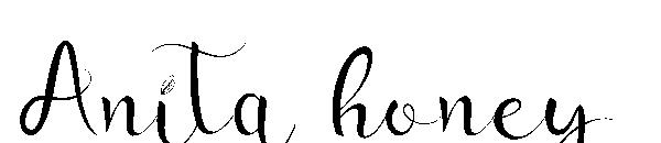 Anita honey字体