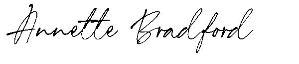 Annette Bradford字体