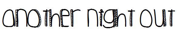 Another Night Out字体