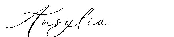 Ansylia字体