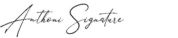 Anthoni Signature字体