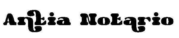 Antia Notario字体