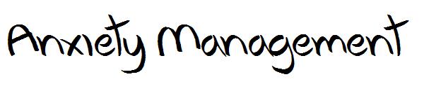 Anxiety Management字体