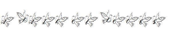 a Pair of Doves字体