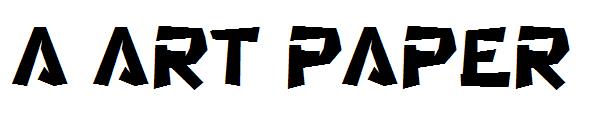 a Art Paper字体