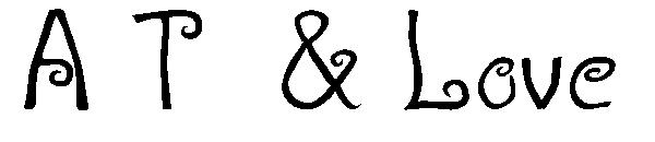 A T  & Love字体