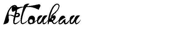 Atoukau字体