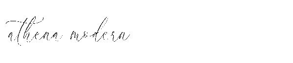 athena modern字体
