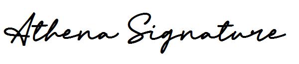 Athena Signature字体