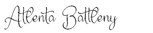 Atlenta Battleny字体