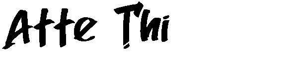 Atte Thi字体