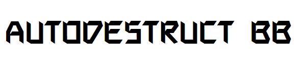 Autodestruct BB字体