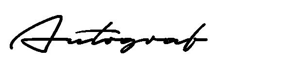 Autograf字体