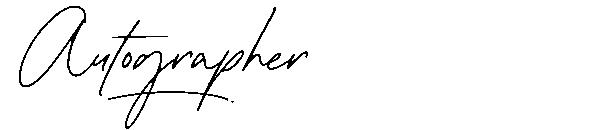 Autographer字体