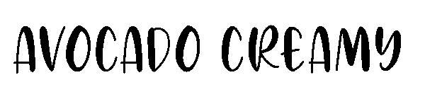 Avocado Creamy字体