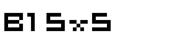 B1 5x5字体