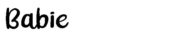 Babie字体