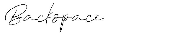 Backspace字体