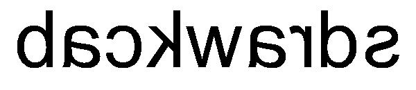 backwards字体