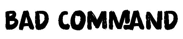 Bad Command字体