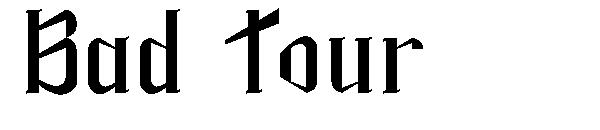Bad Tour字体