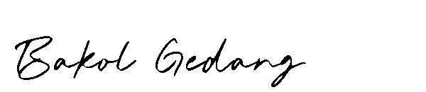 Bakol Gedang字体