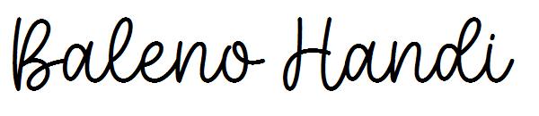 Baleno Handi字体