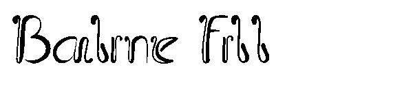 Baline Fill字体