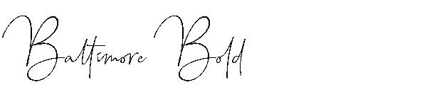 Baltimore Bold字体