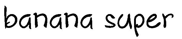 banana super字体