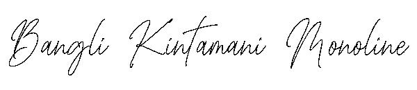 Bangli Kintamani Monoline字体