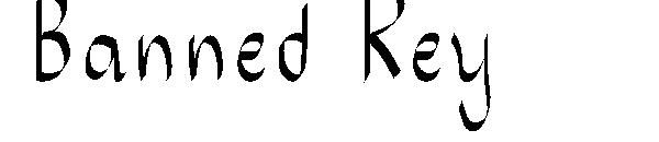 Banned Key字体