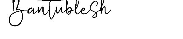 Bantublesh字体