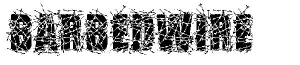 BARBEDWIRE字体