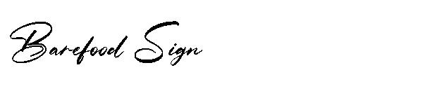 Barefood Sign字体