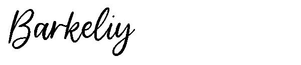 Barkeliy字体